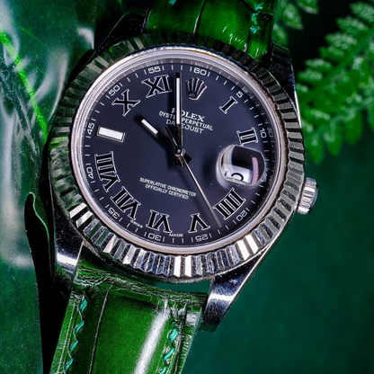 Alligator Leather Strap for Rolex Datejust