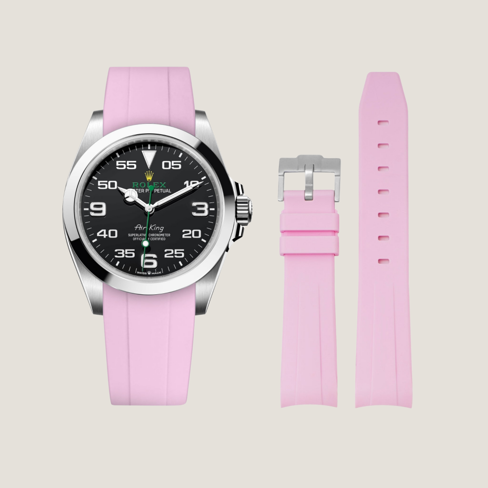 FKM Rubber Strap for Rolex Air-King Pin Buckle