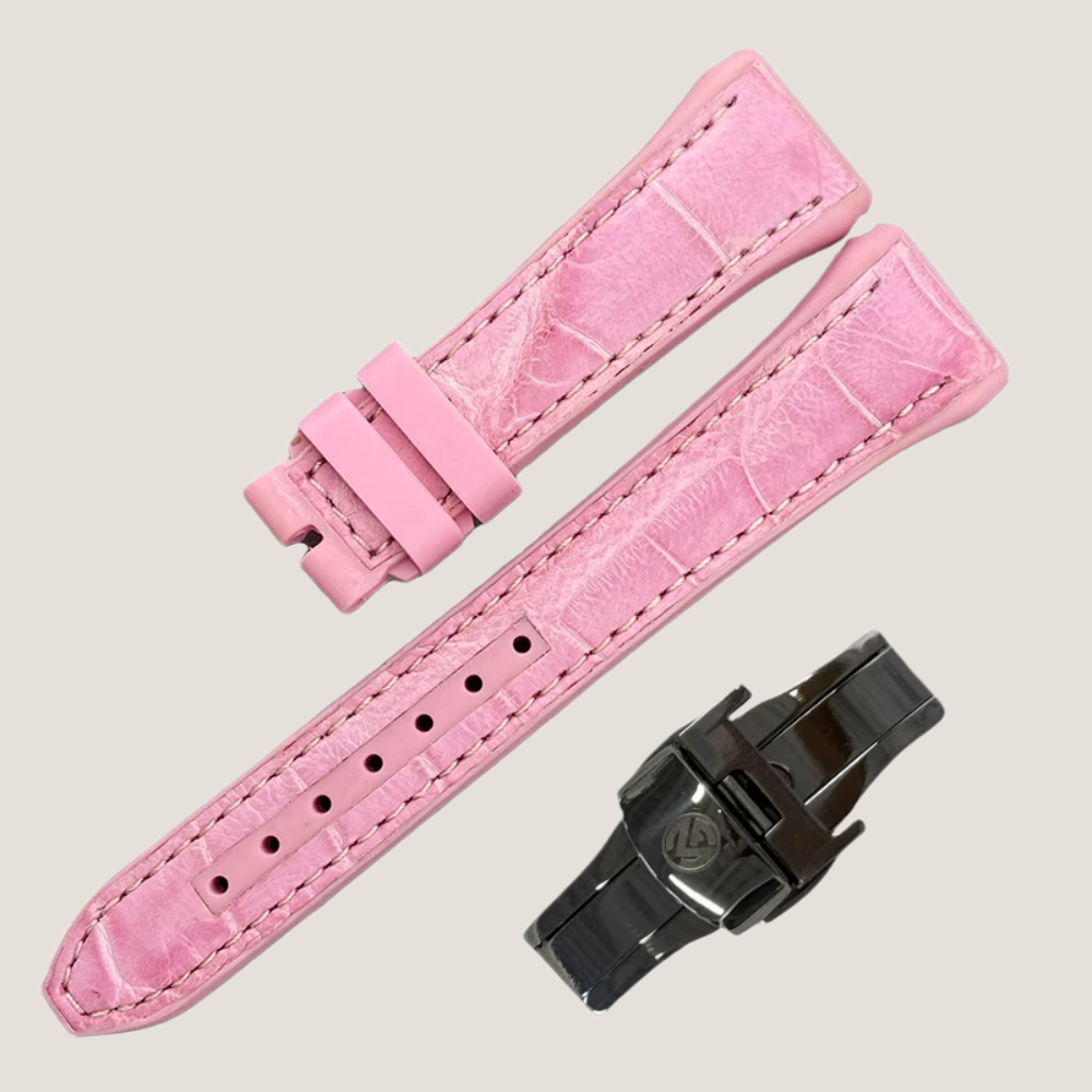 Hybrid Alligator & FKM Rubber Strap for Franck Muller Vanguard