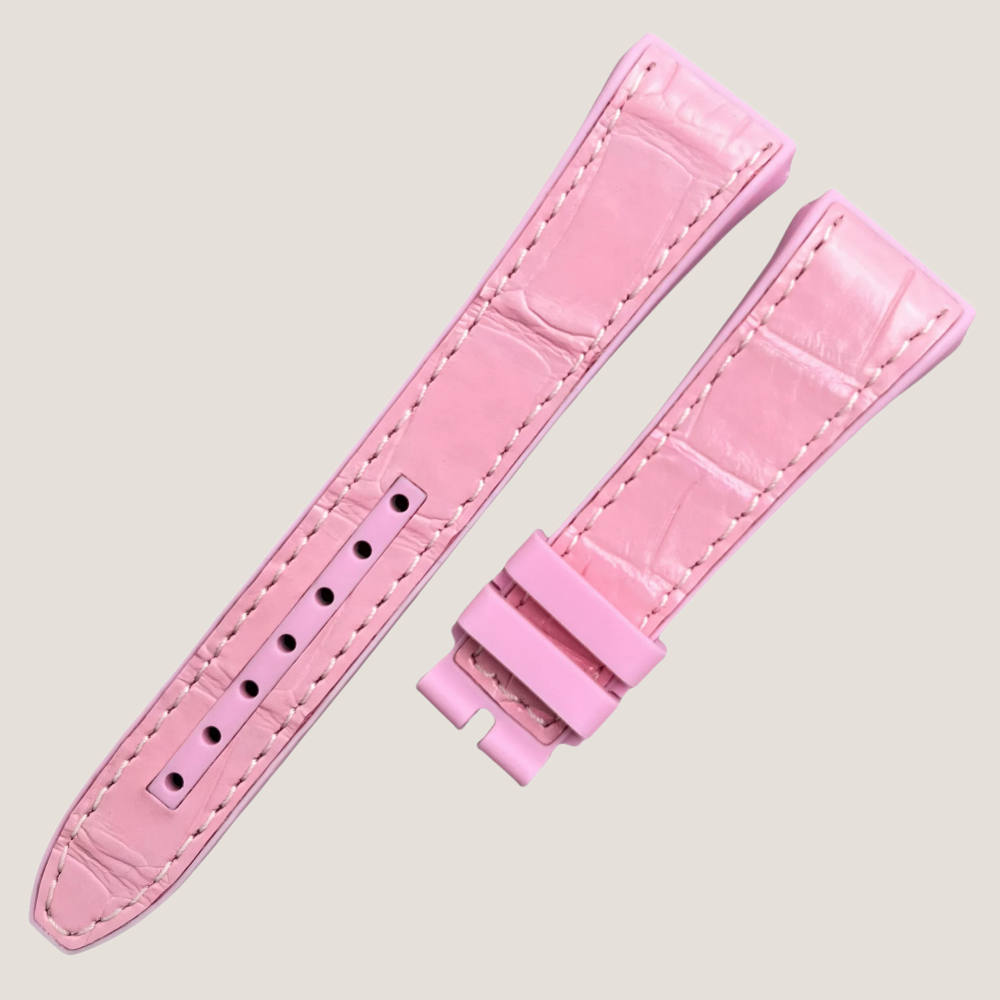 Hybrid Alligator & FKM Rubber Strap for Franck Muller Vanguard
