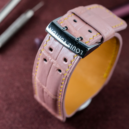 Alligator Leather Strap for Louis Vuitton Watch