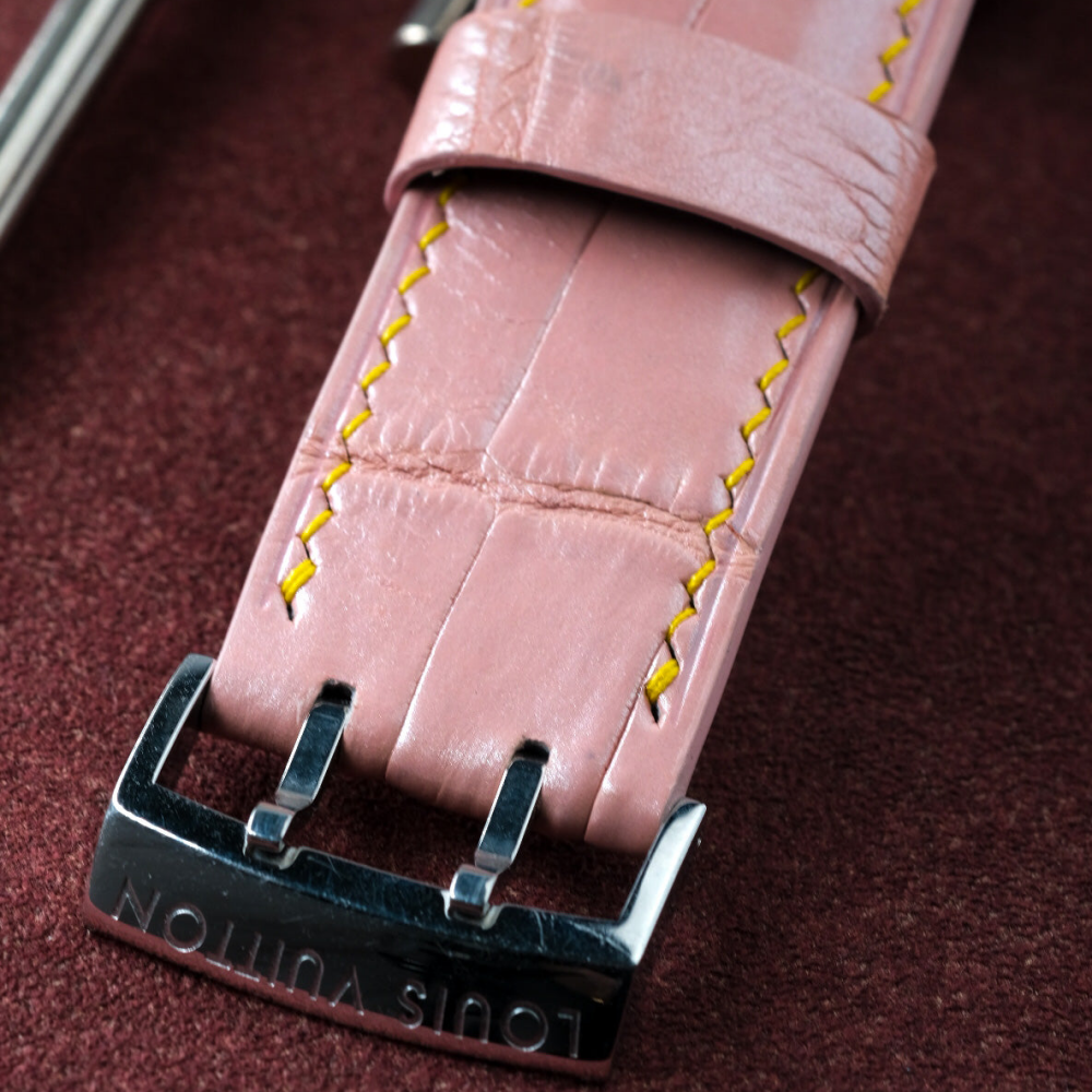 Alligator Leather Strap for Louis Vuitton Watch