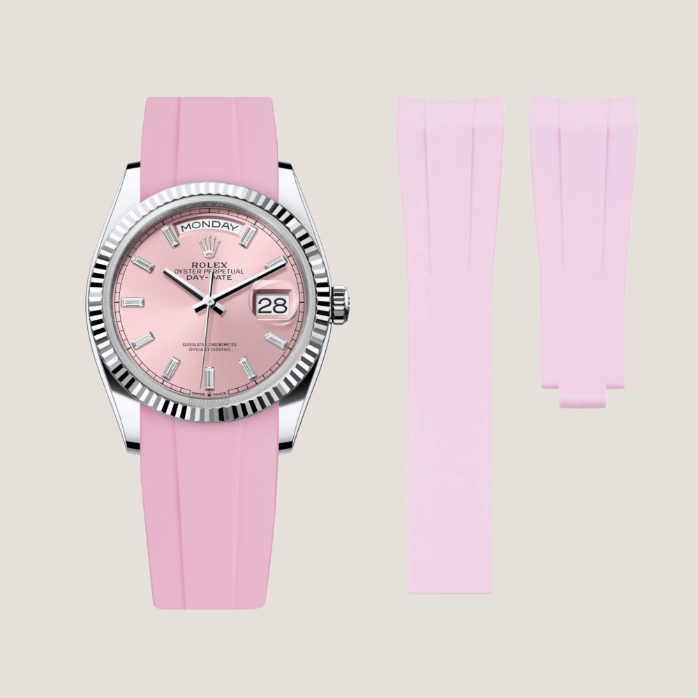 Rolex Day-Date Rubber Strap for Deployant Clasp