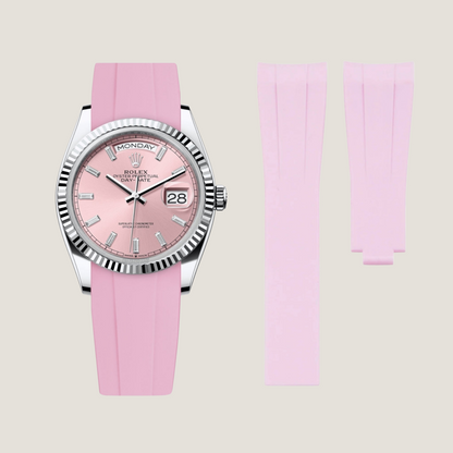 Rolex Day-Date Rubber Strap for Deployant Clasp