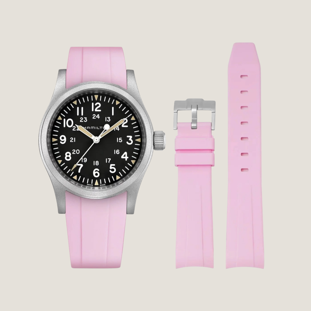 FKM Rubber Strap for Hamilton Khaki Field