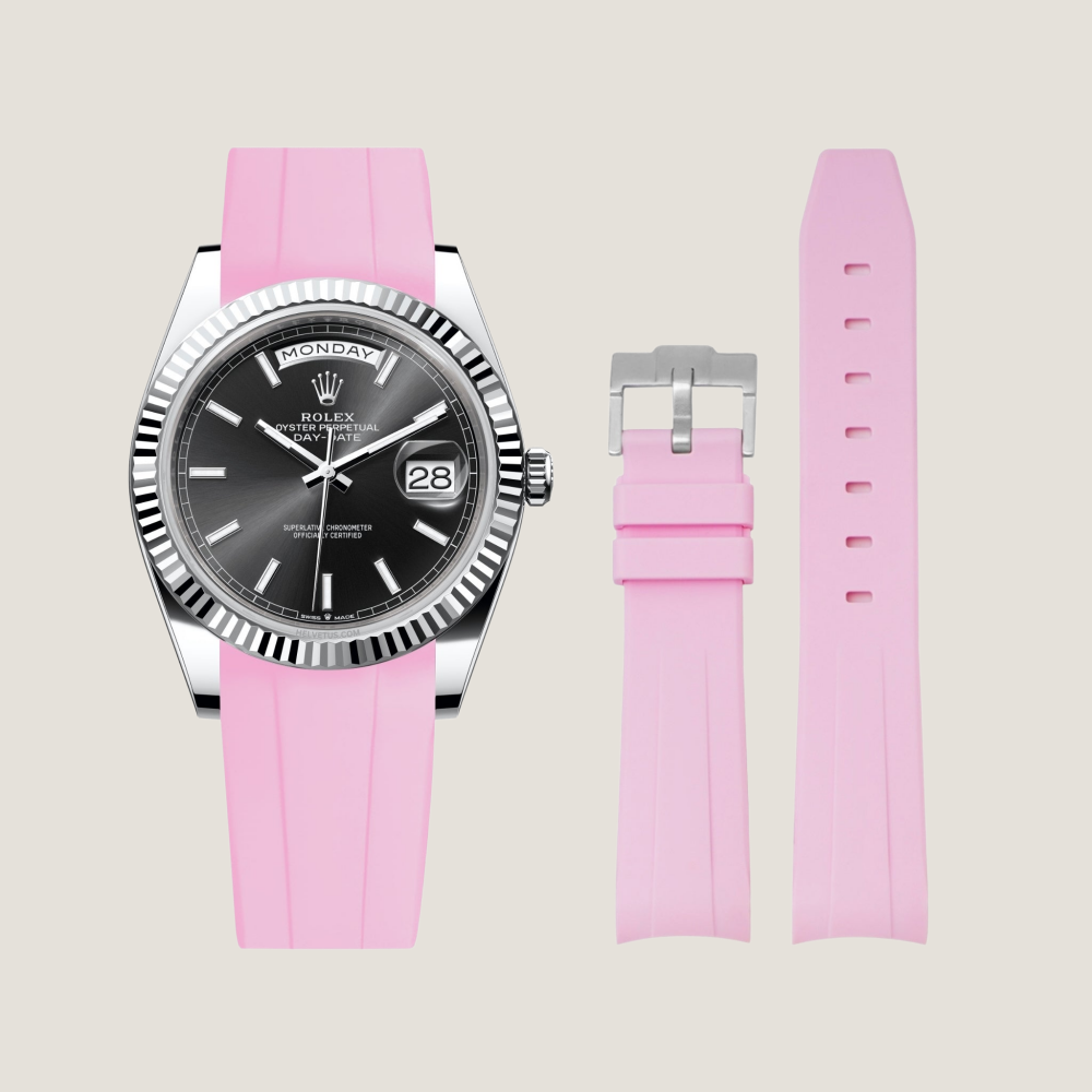 FKM Rubber Strap for Rolex Day-Date Pin Buckle