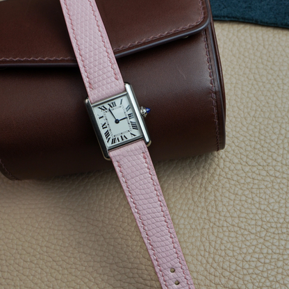 Lizard Leather Strap for Cartier Tank
