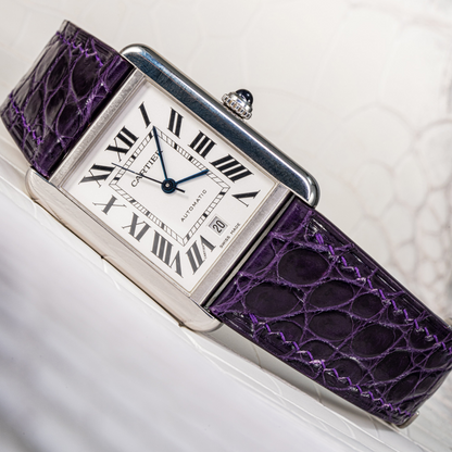 Alligator Leather Strap for Cartier Tank Must