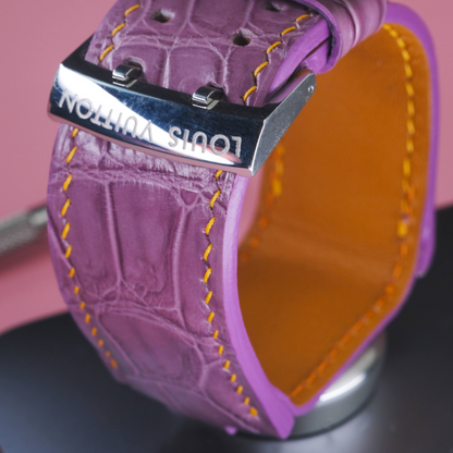 Alligator Leather Strap for Louis Vuitton Watch