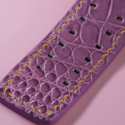 Alligator Leather Strap for Louis Vuitton Watch