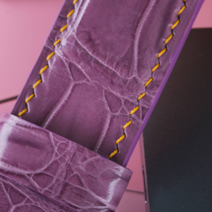 Alligator Leather Strap for Louis Vuitton Watch