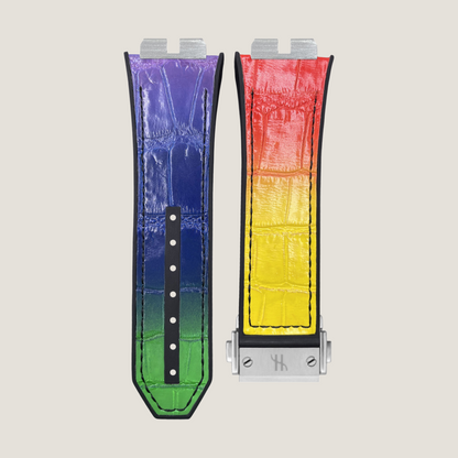 Hybrid Alligator & FKM Rubber Strap for Hublot
