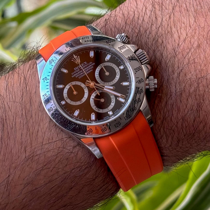 FKM Rubber Strap for Rolex Daytona Deployant Clasp