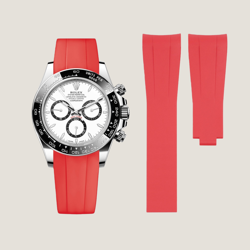 FKM Rubber Strap for Rolex Daytona Deployant Clasp
