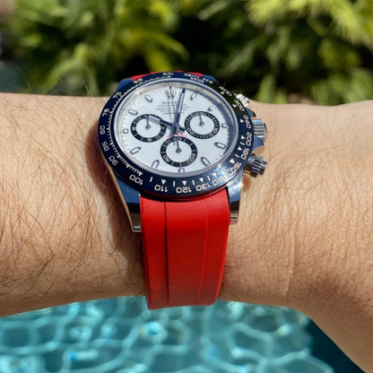 FKM Rubber Strap for Rolex Daytona Tang Buckle