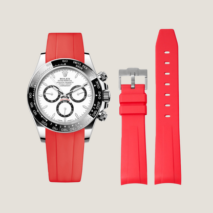 FKM Rubber Strap for Rolex Daytona Tang Buckle