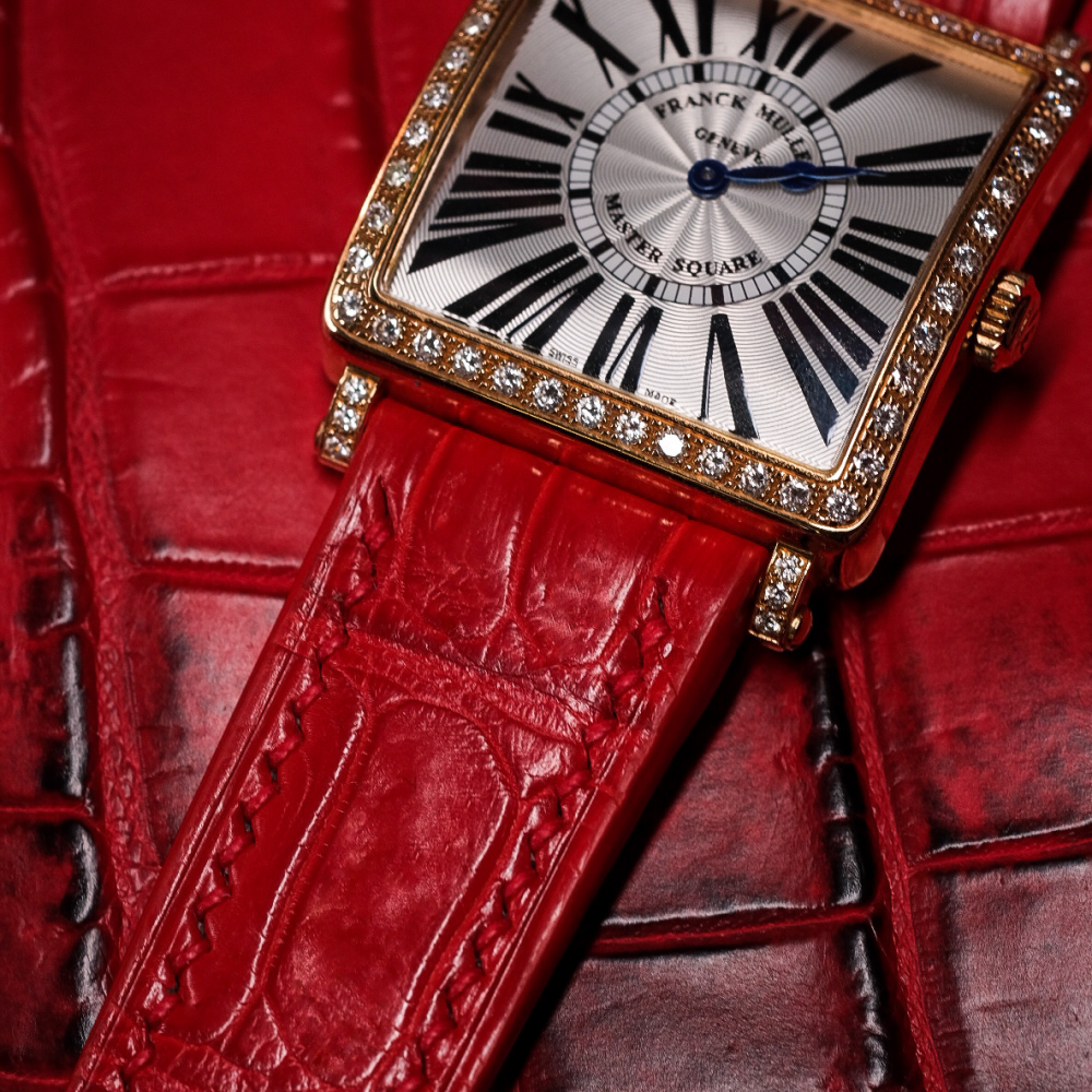 Alligator Leather Strap for Franck Muller Master Square