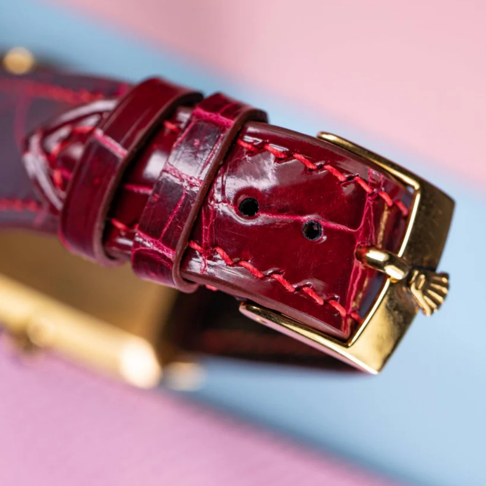 Alligator Leather Strap for Rolex Cellini