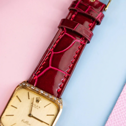 Alligator Leather Strap for Rolex Cellini