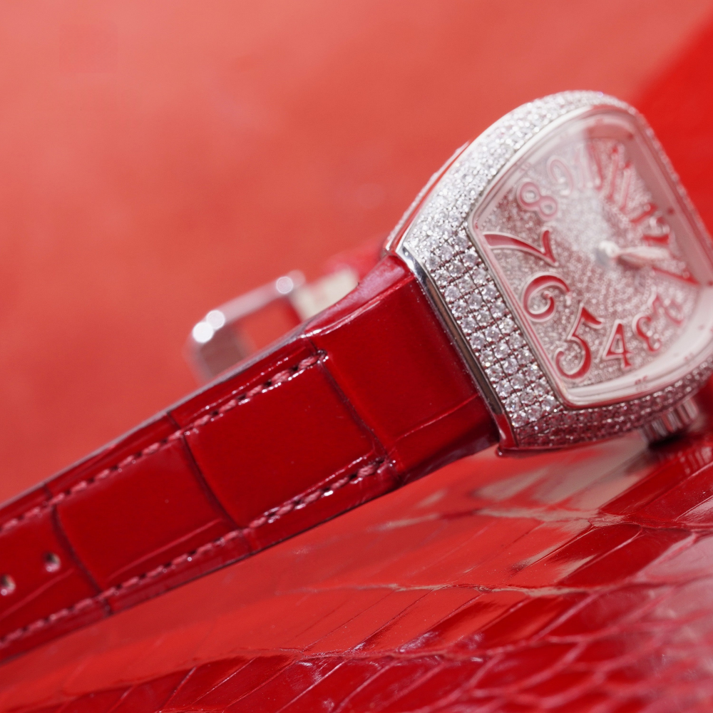 Alligator Leather Strap for Franck Muller Vanguard