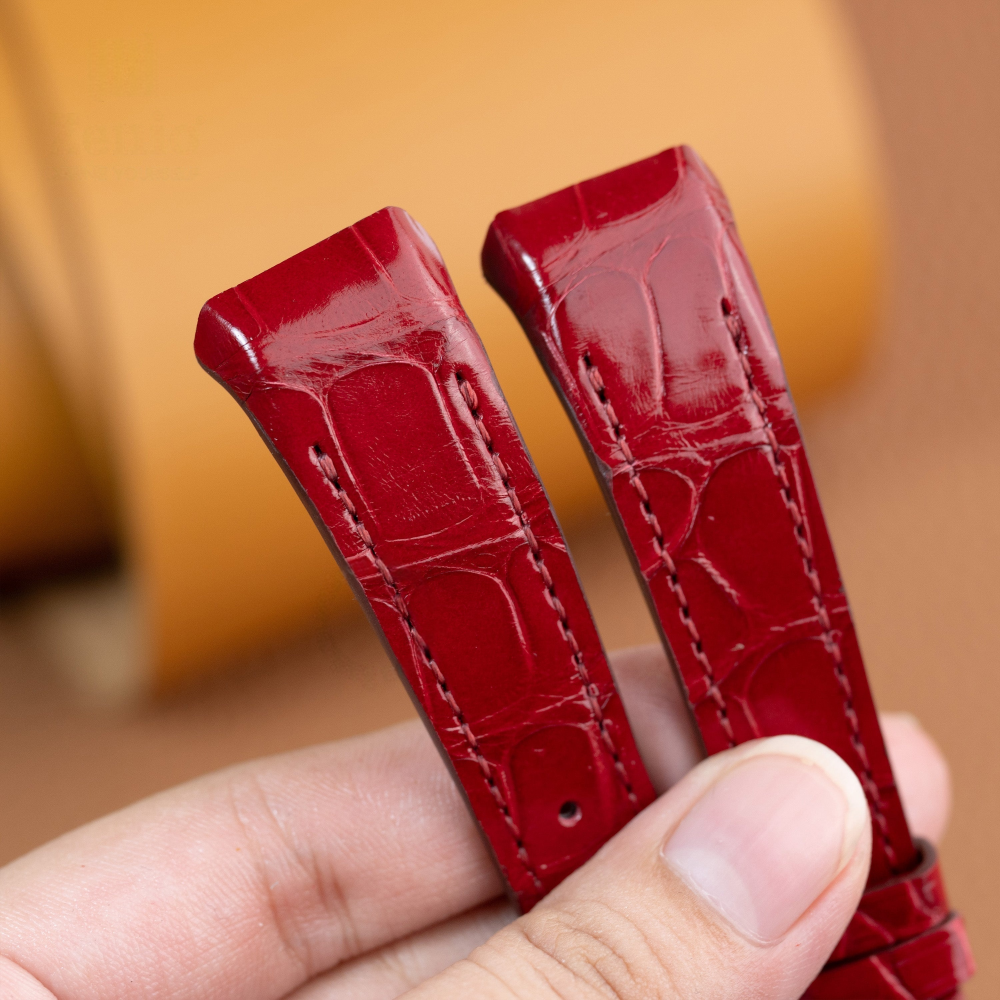 Alligator Leather Strap for Franck Muller Vanguard