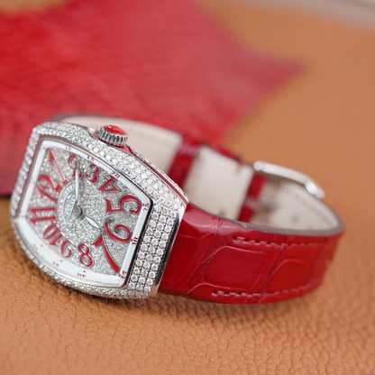 Alligator Leather Strap for Franck Muller Vanguard