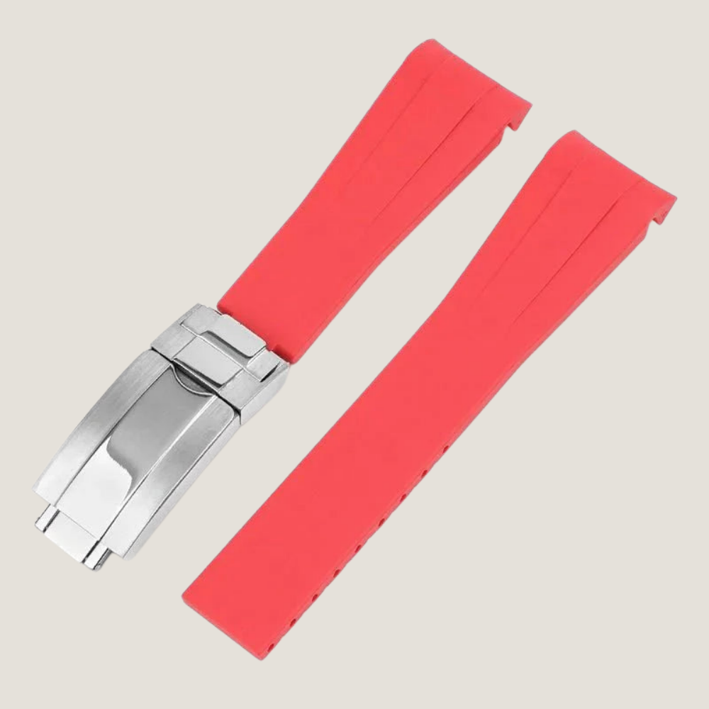 FKM Rubber Strap for Rolex Air-King Deployant Clasp