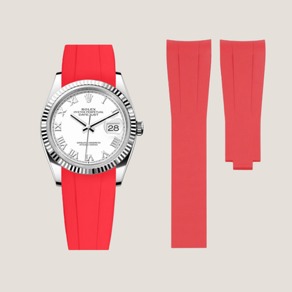 FKM Rubber Strap for Rolex Datejust Deployant Clasp