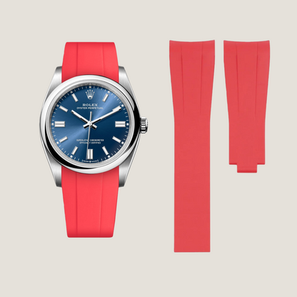 FKM Rubber Strap for Rolex Oyster Perpetual 36mm Deployant Clasp