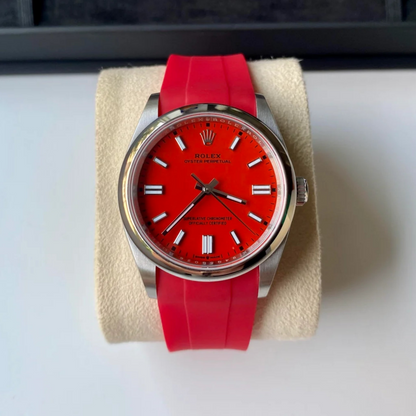 FKM Rubber Strap for Rolex Oyster Perpetual 36mm Deployant Clasp