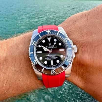 FKM Rubber Strap for Rolex Submariner Deployant Clasp