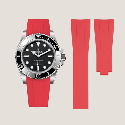 FKM Rubber Strap for Rolex Submariner Deployant Clasp