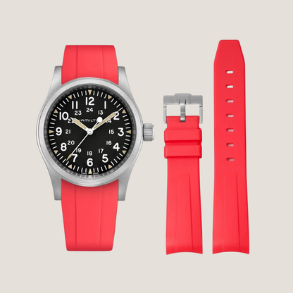 FKM Rubber Strap for Hamilton Khaki Field