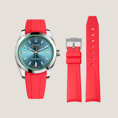 FKM Rubber Strap for Rolex Milgauss Pin Buckle