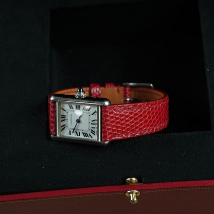 Lizard Leather Strap for Cartier Tank