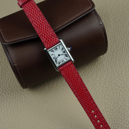 Lizard Leather Strap for Cartier Tank