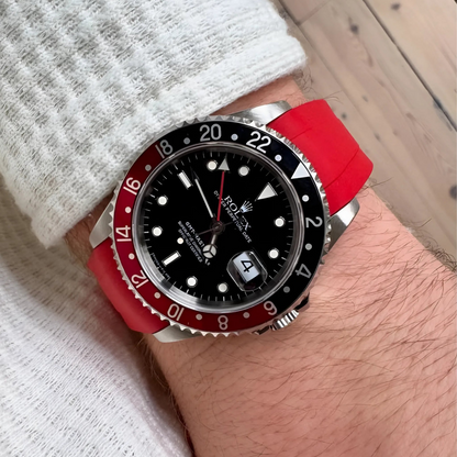 FKM Rubber Strap for Rolex GMT-Master II Tang Buckle