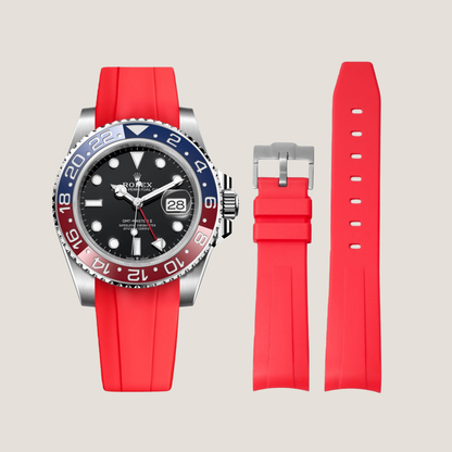 FKM Rubber Strap for Rolex GMT-Master II Tang Buckle