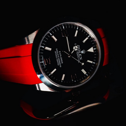 FKM Rubber Strap for Rolex Explorer I Tang Buckle