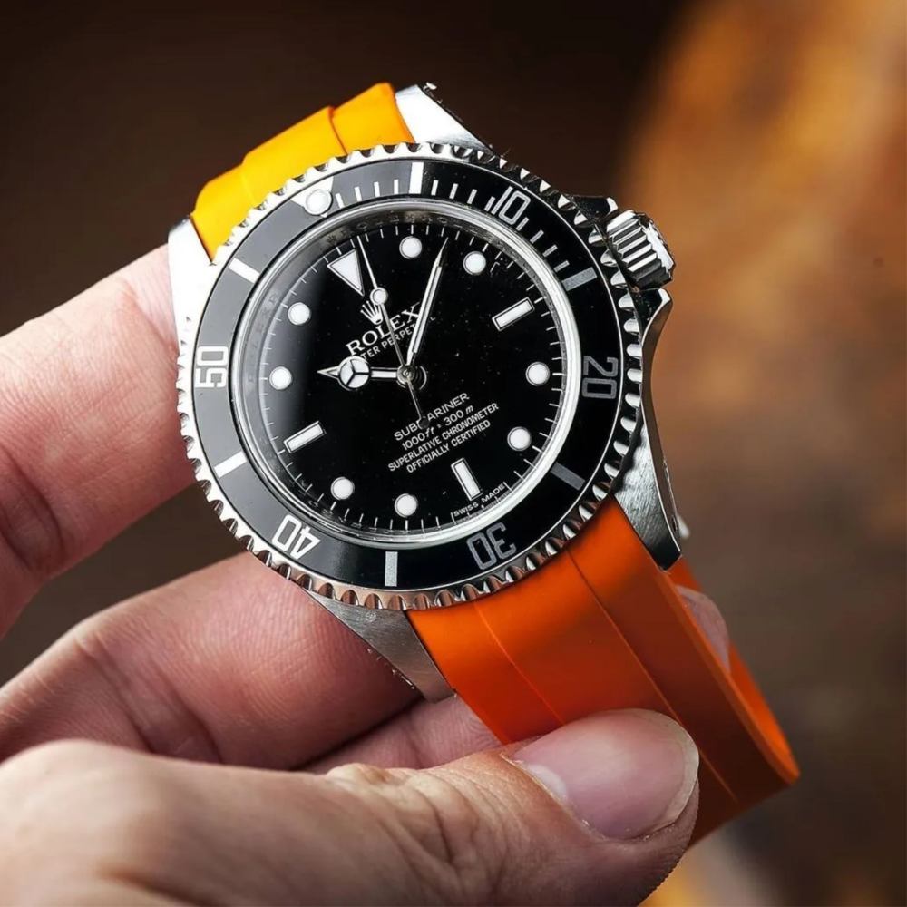 FKM Rubber Strap for Rolex Submariner Tang Buckle