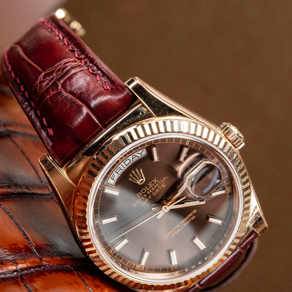 Rolex Day-Date Alligator Leather Strap – Handmade Custom Fit