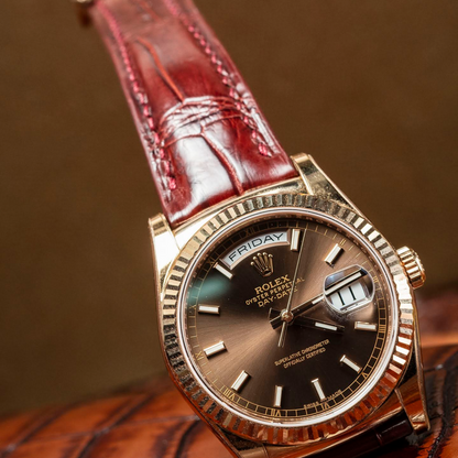 Rolex Day-Date Alligator Leather Strap – Handmade Custom Fit