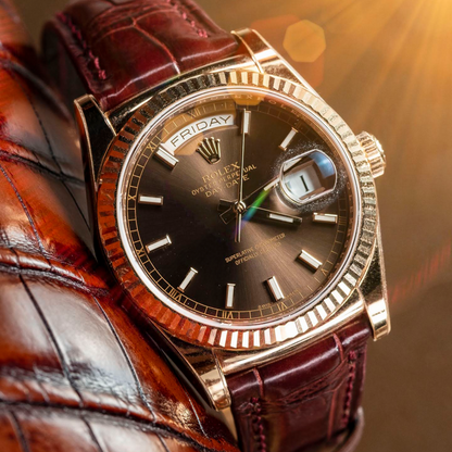 Rolex Day-Date Alligator Leather Strap – Handmade Custom Fit