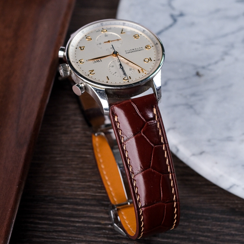 Alligator Leather Strap for IWC Portugieser