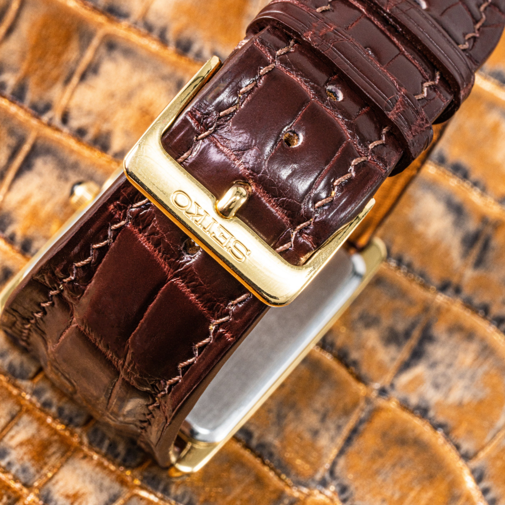 Alligator Leather Strap for Seiko