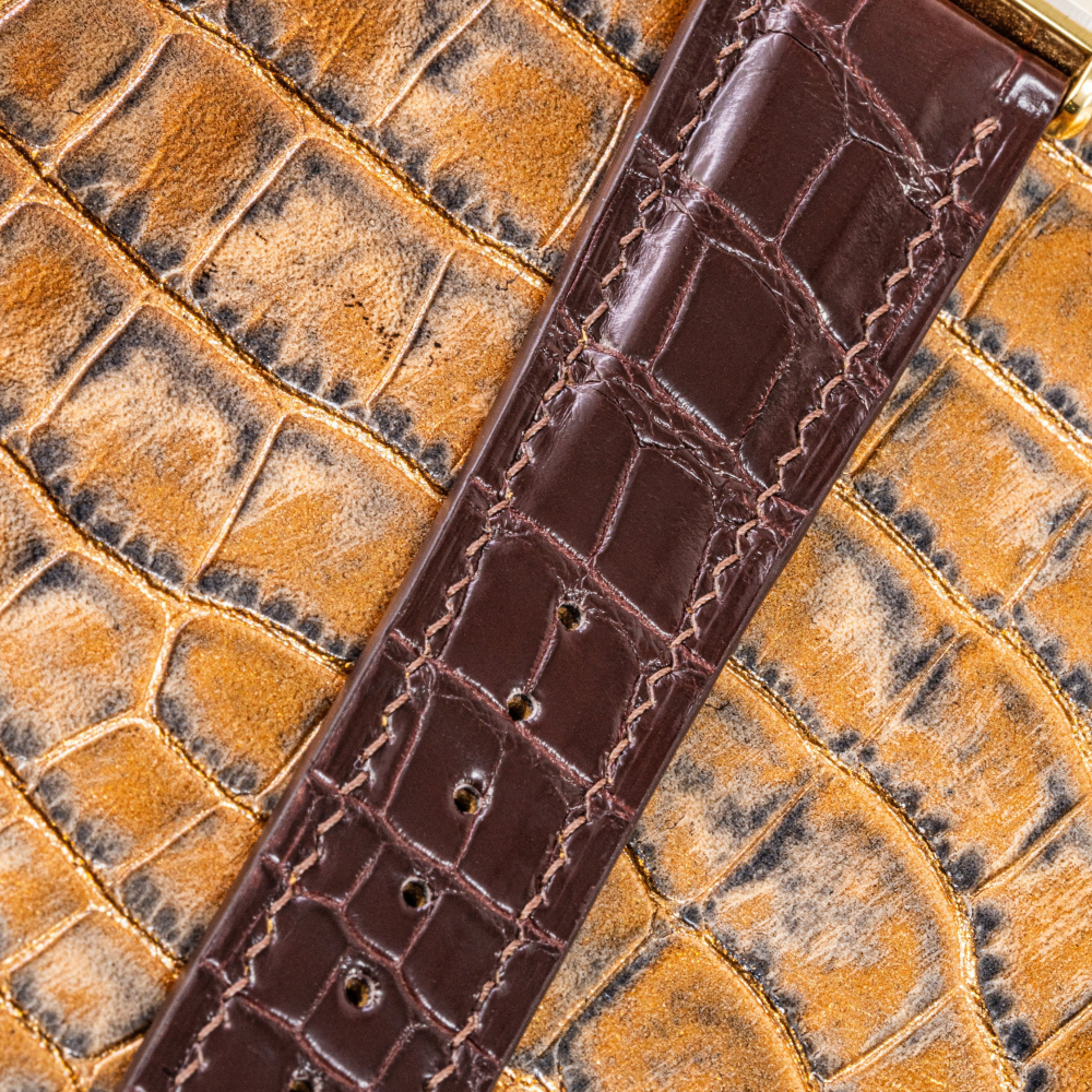 Alligator Leather Strap for Seiko