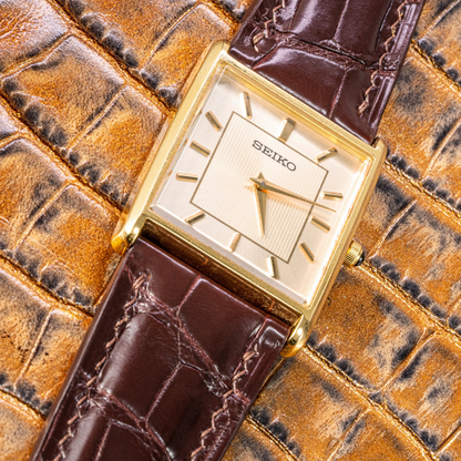 Alligator Leather Strap for Seiko