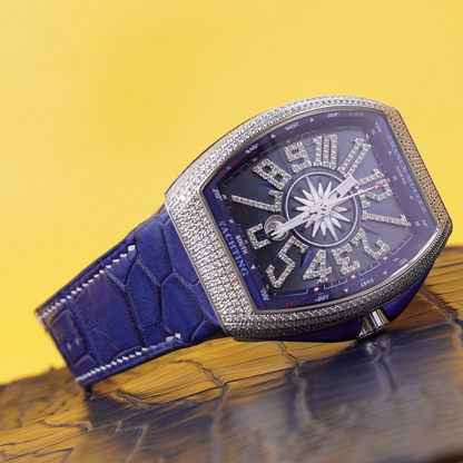 Alligator Leather Strap for Franck Muller Vanguard