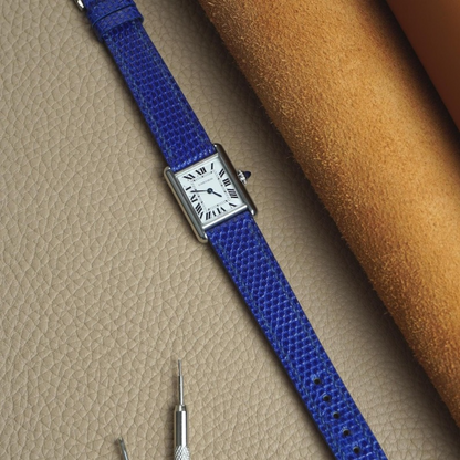 Lizard Leather Strap for Cartier Tank