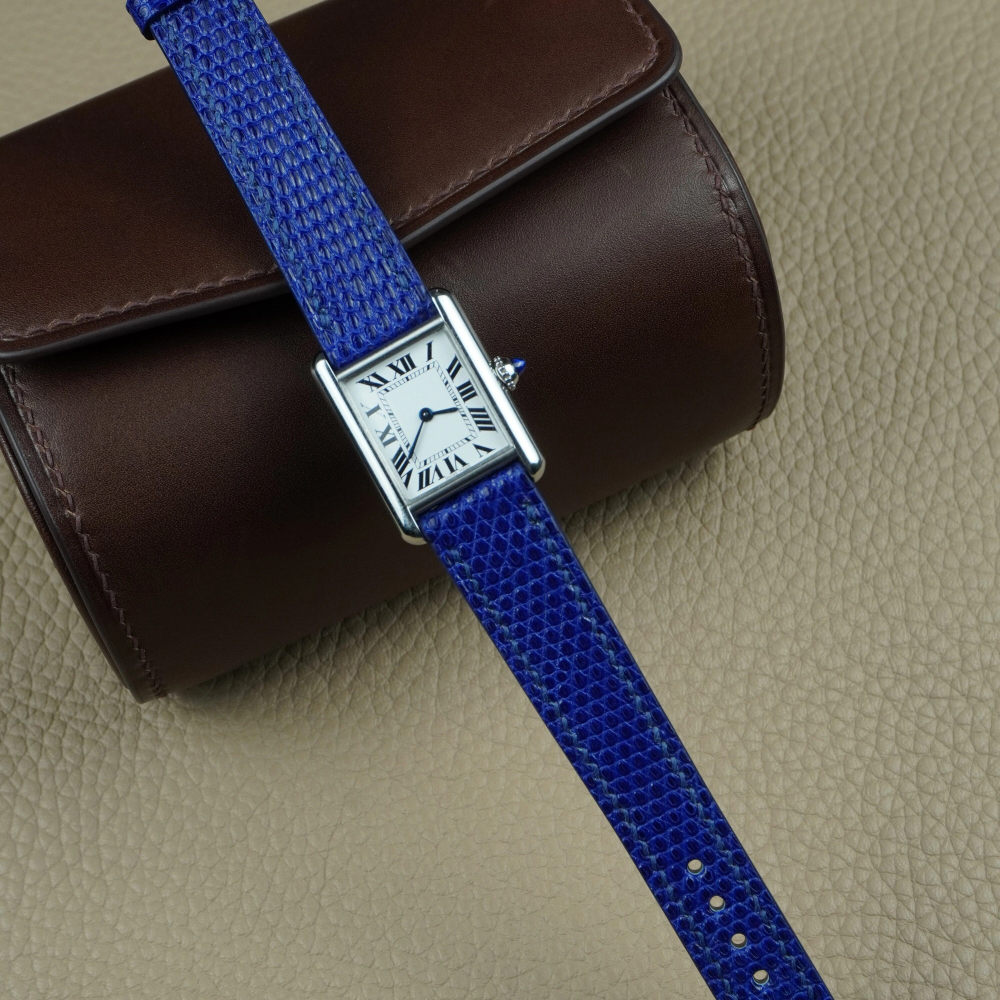 Lizard Leather Strap for Cartier Tank
